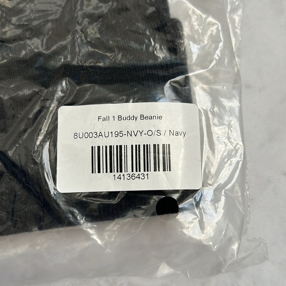 NWT Madhappy Navy Little Buddy Beanie main image 4